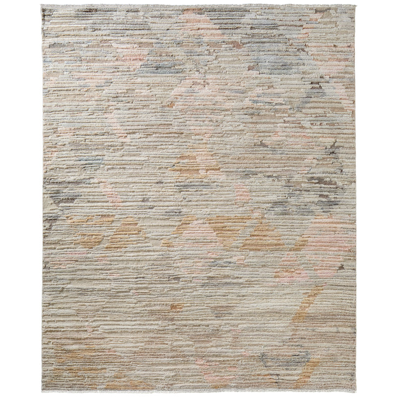 Tapis diamant Breel, Rose, Rectangle 3'6" x 5'6"