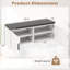 Range-chaussures avec range-chaussures 2 portes et 2 tablettes réglables