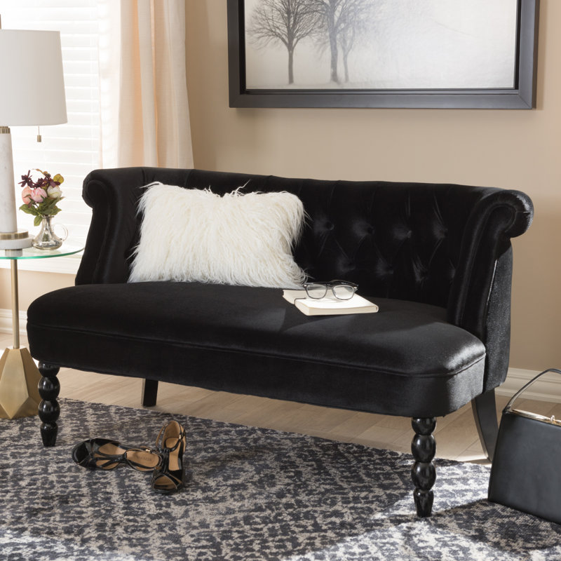 2 Seater Velvet Loveseat