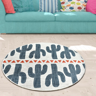 Lau Round 100 cm x 100 cm Shag