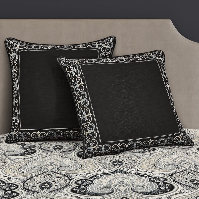 Taie décorative Messina Euro noire