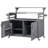 Kitchen Island with Raised Shelf-2126274783