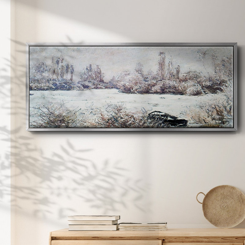 Le givre, 1880 - toile encadrée, H 20 po x l 50 po
