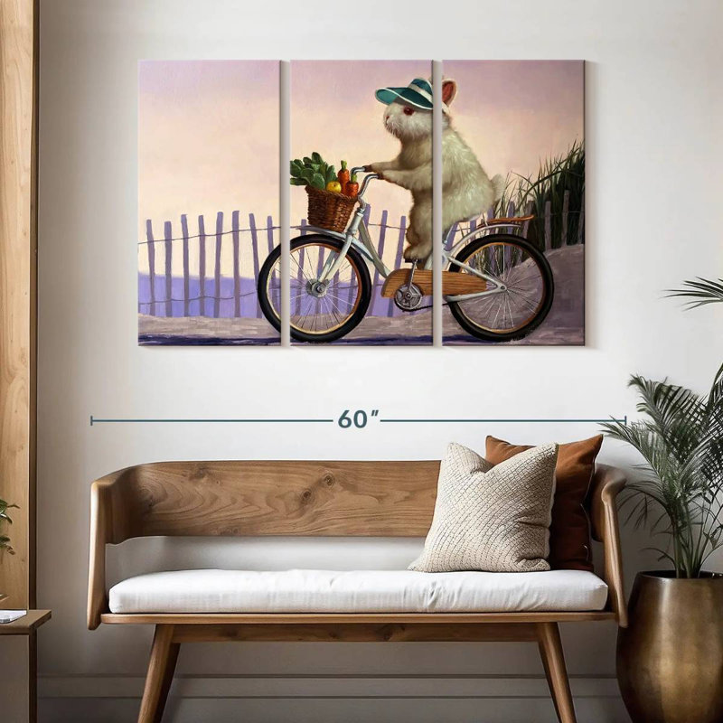 Brampt Beach Bunny, 32" H x 50" W