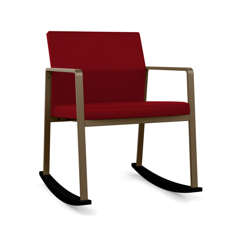 Chaise berçante Gansett, Bronze, Vinyle Patriot Plus Bordeaux