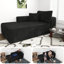 Chaise Boneless Cloudy, aucun assemblage requis, chaise rembourrée moderne en velours côtelé avec assise profonde-1857983341-1857983329