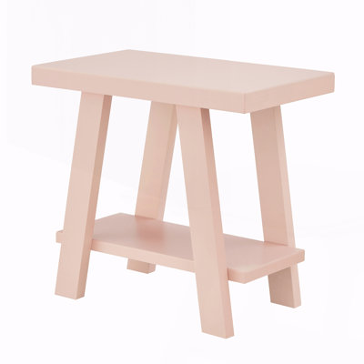 Contemporary Wood Shelf Side Table