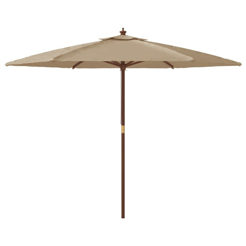 Aslyn Market Parasol, Black, 240cm H x 299cm W x 299cm D