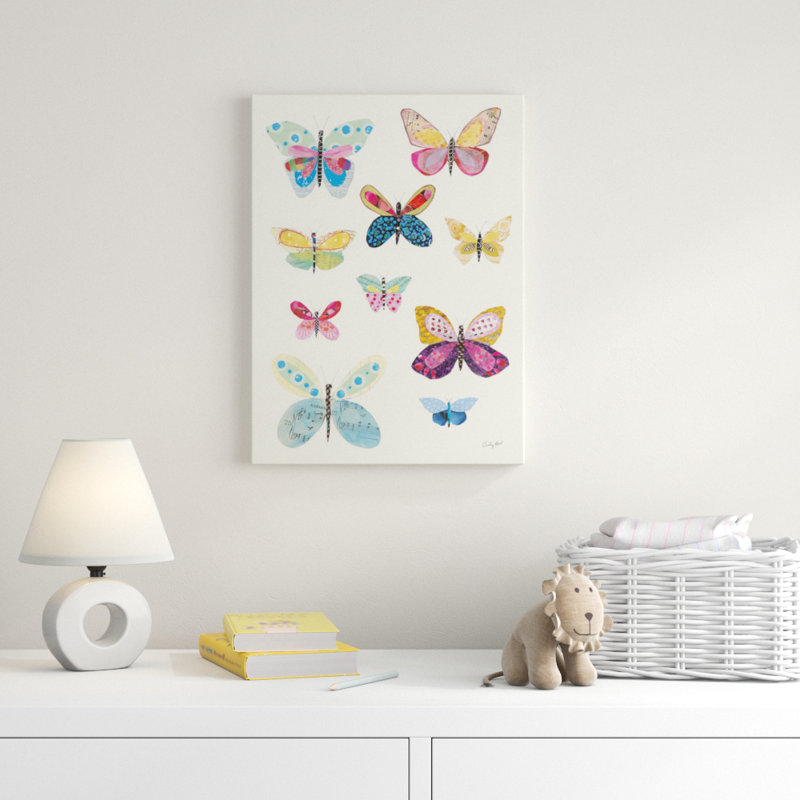 « papillon chars i », art sur toile, H 19 po x l 14 po x P 2 po