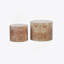 Ensemble de 2 tables basses gigognes, tables d'appoint rondes modernes en bois pour petits espaces