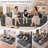 3-seater Boneless Convertible Folding Sofa Bed With Storage Pocket & Modular Design-252026209