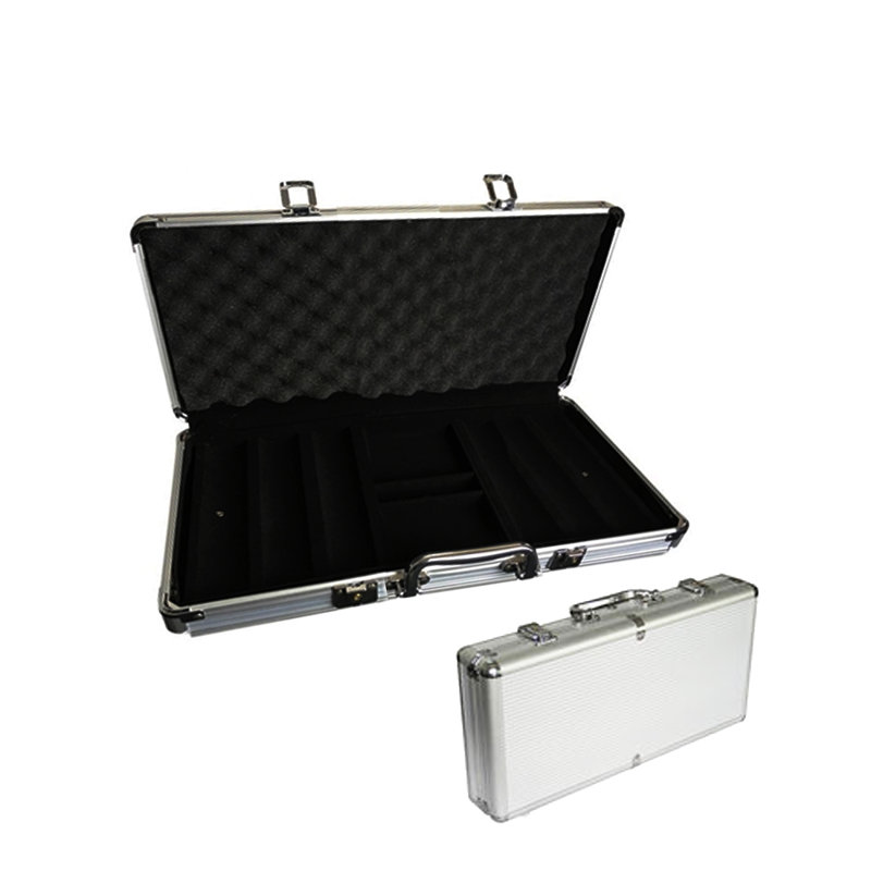 Boîtier pour copeaux de poker aluminium