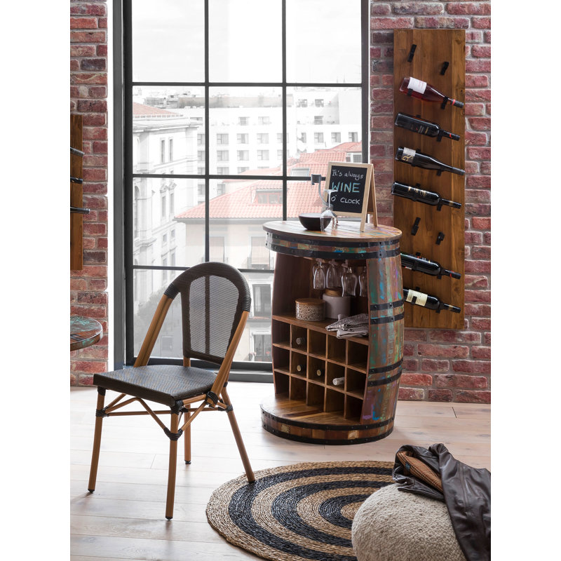 Redus Stacking Patio Dining Side Chair with Cushion