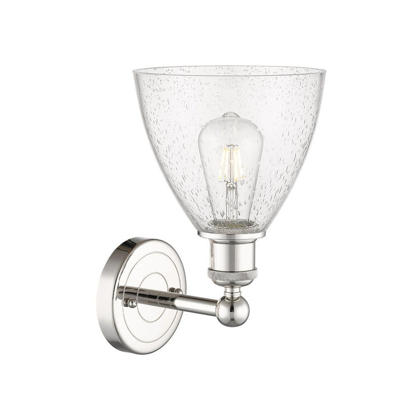 Carmichaels Armed Sconce, Seedy, Polished Nickel