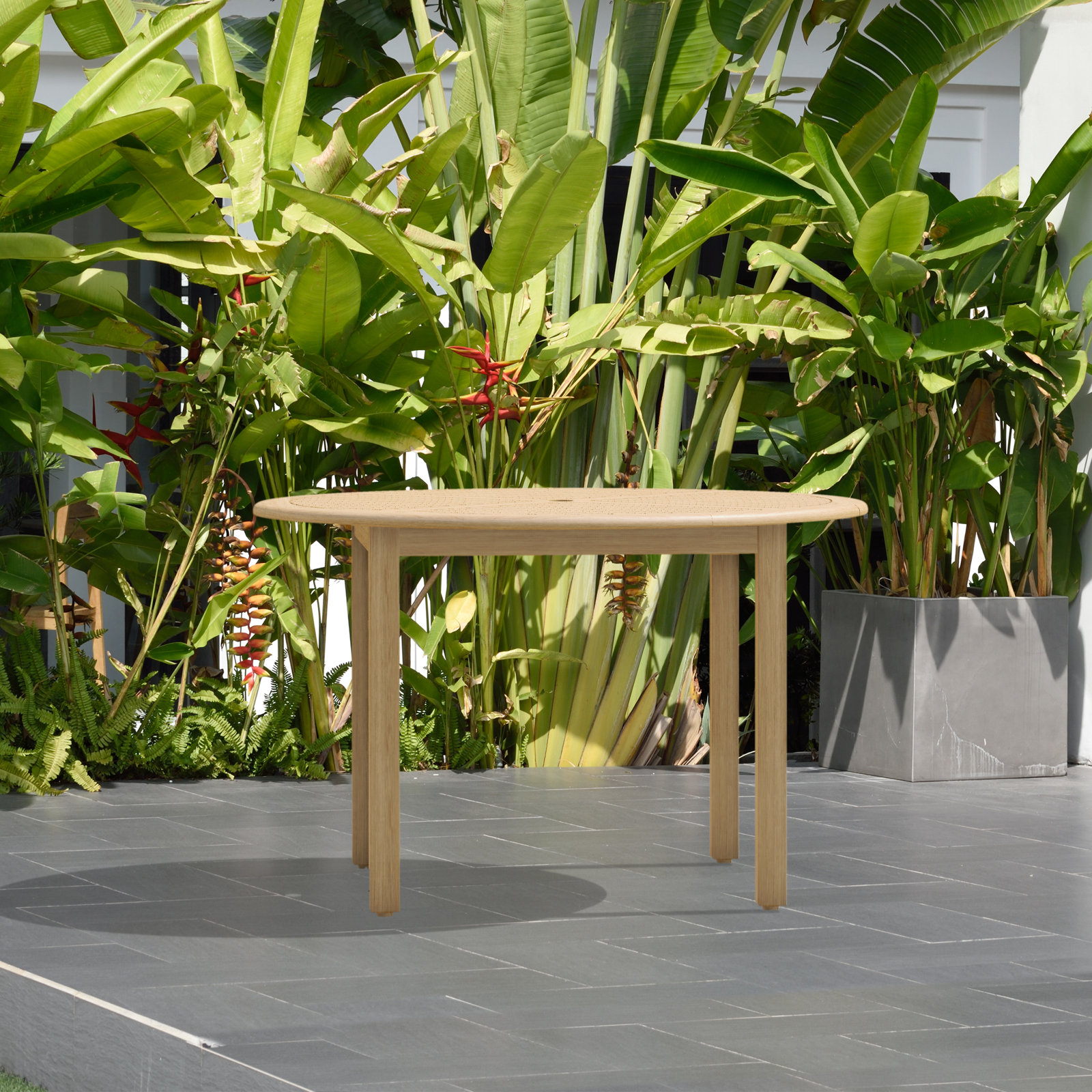 Anautica 47" Eucalyptus Patio Dining Set