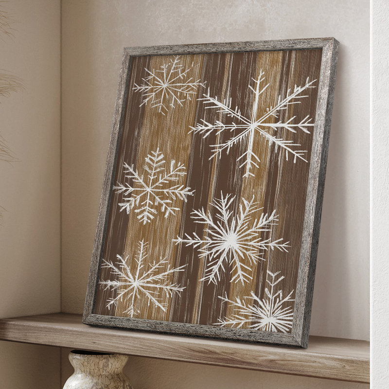 «Christmas Holiday Art XXIV», reproduction encadrée - bois massif, H 11 po x l 9 po