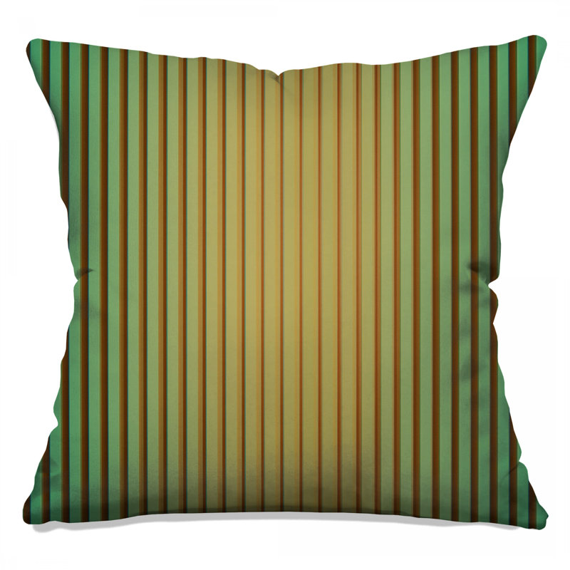 Vertical Striped Pattern Double Sided Throw Pillows, 14 x 14 inches
