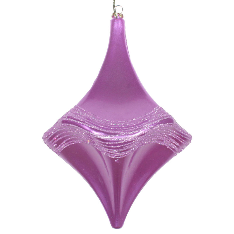 Ornement de Noël bonbon scintillant, Mauve