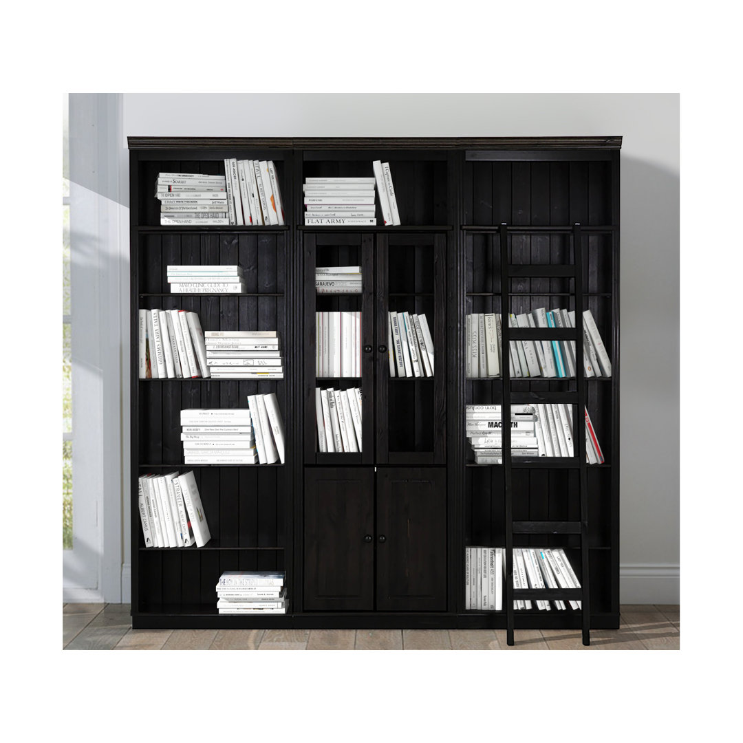 Dellene 223cm H x 222cm W Library Bookcase