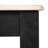 Elliot Square Teak and Marble Dining Table in Black Finish-1175311311