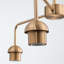 Lustre spoutnik moderne 23 po à 3 lumières avec abat-jour en verre transparent-611022427