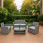 118cm Wide Outdoor Patio Sofa