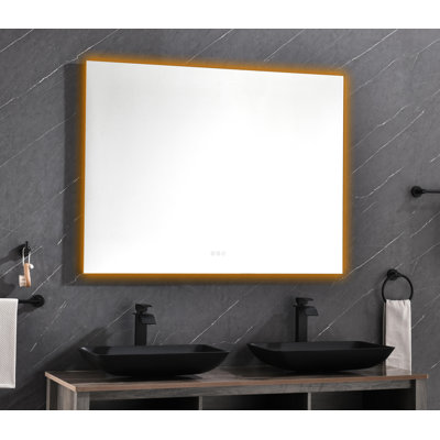 48 X 36Inch LED Mirror Bathroom Vanity Mirror With Back Light, Wall Mount Anti-Fog
