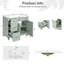 Armoire de meuble-lavabo moderne 36 "avec lavabo en céramique-1468667760
