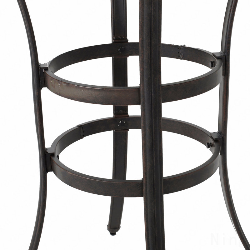 Table de bar en fonte d'aluminium