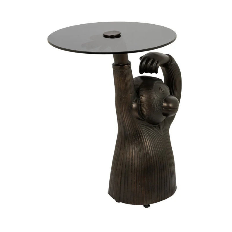 Glass Top End Table