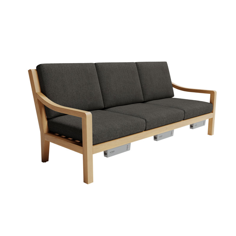 Solerno Heated Sofa, Carbon