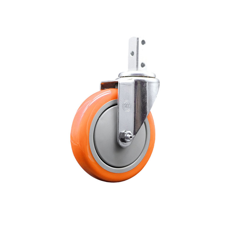 Roulettes en polyuréthane, Orange