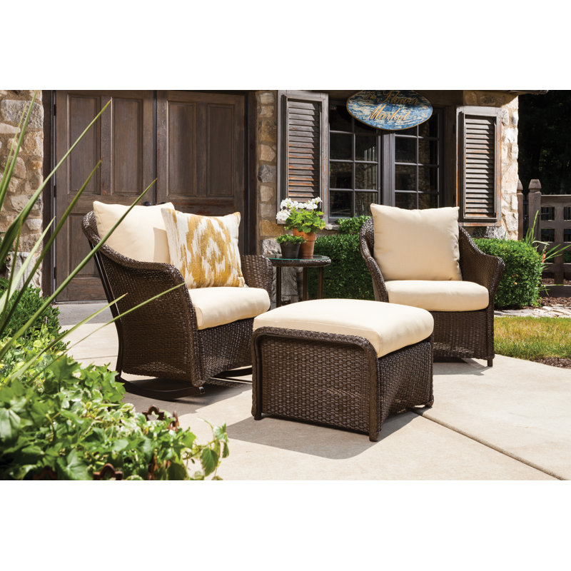 Weekend Retreat Outdoor Rocker Chair, Ebony, Callen Pearl
