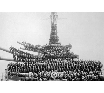 Crew of the USS Texas Photographic Print