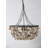Metal and Draped Oyster Shell Chandelier