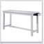 Ensemble de salle à manger 4 pièces à hauteur de comptoir avec finition blanche, ports USB intégrés, prises de courant et 3 tabourets confortables pour la vie moderne-786955969-786955968-786955973