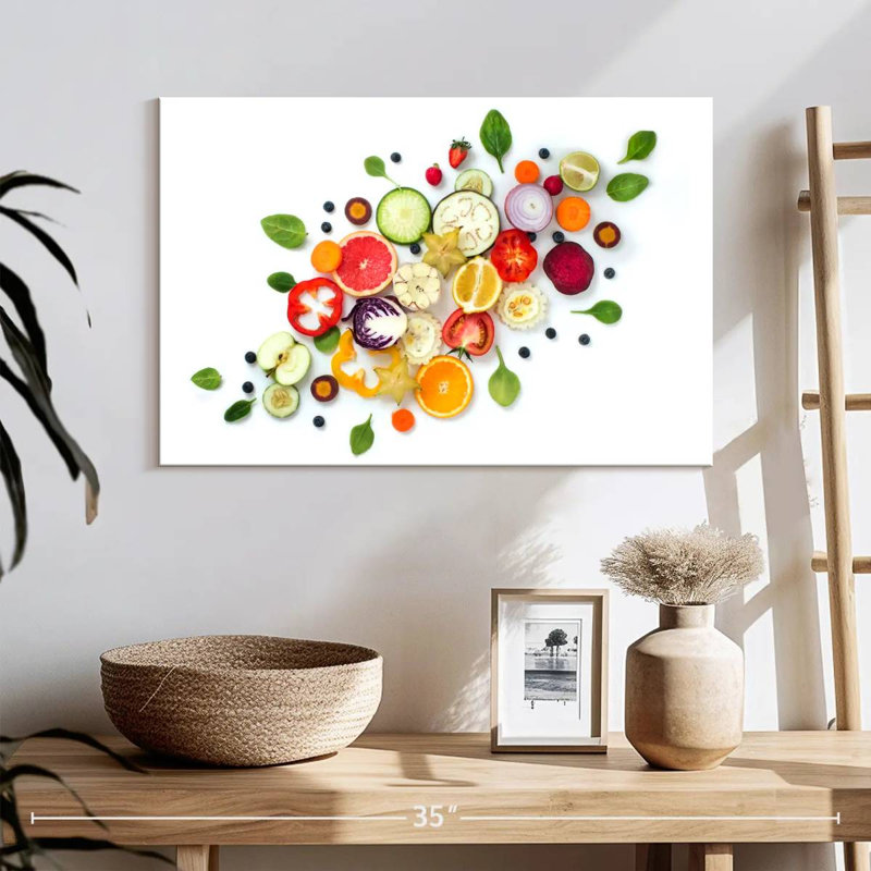 Yarlin Healthy Food Slices, 16" H x 24" W