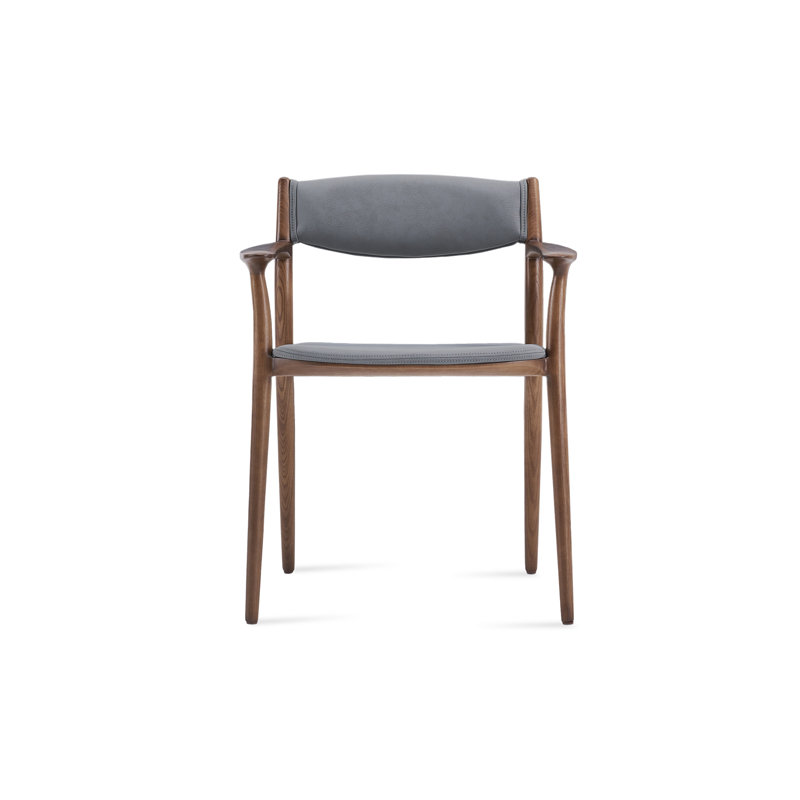 Chaise avec accoudoirs Monaco, Gris