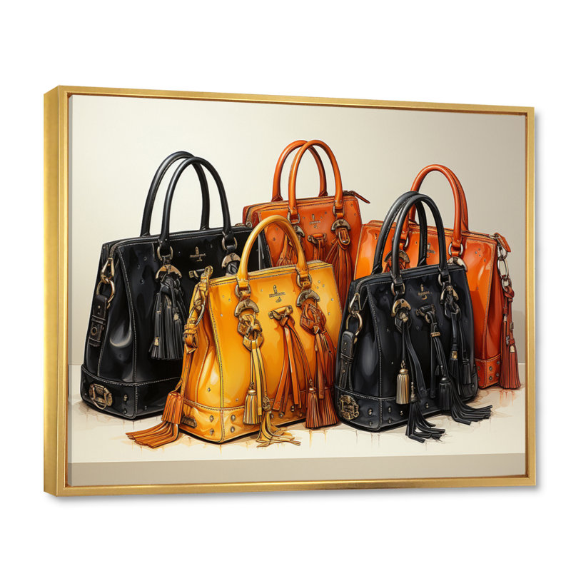 Popart Fashion Bag Envy II - imprimé, H 30 po x l 40 po x P 1,5 po, Cadre flottant doré
