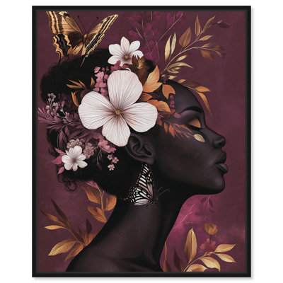 She Blooms in Darkness I Canvas Fashion Florals by Art Remedy