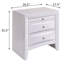 2 tables de chevet en blanc - Rendez-vous dans la chambre à coucher avec 2 tiroirs pour un espace fonctionnel