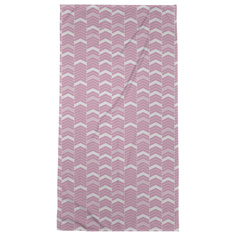 Stephenie Beach Towel, Light Pink/Gray