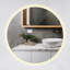 Modern Round Mirror With LED Lighting - Warm White - Large Illuminated Bathroom Mirror-215367808
