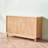 Simple Rattan Groove Handle Buffet Table