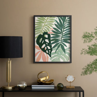 Tropical Puzzle I Framed Print - Solid Wood