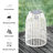9.75'' Integrated LED Barrel Lantern-93747255