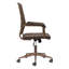 Chaise de bureau pivotante espresso et bronze