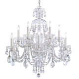 Sterling 12 - Light Glass Chandelier