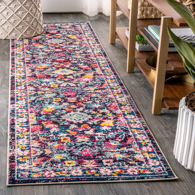 Latrobe Modern Persian Boho Floral Multi/Purple Rug