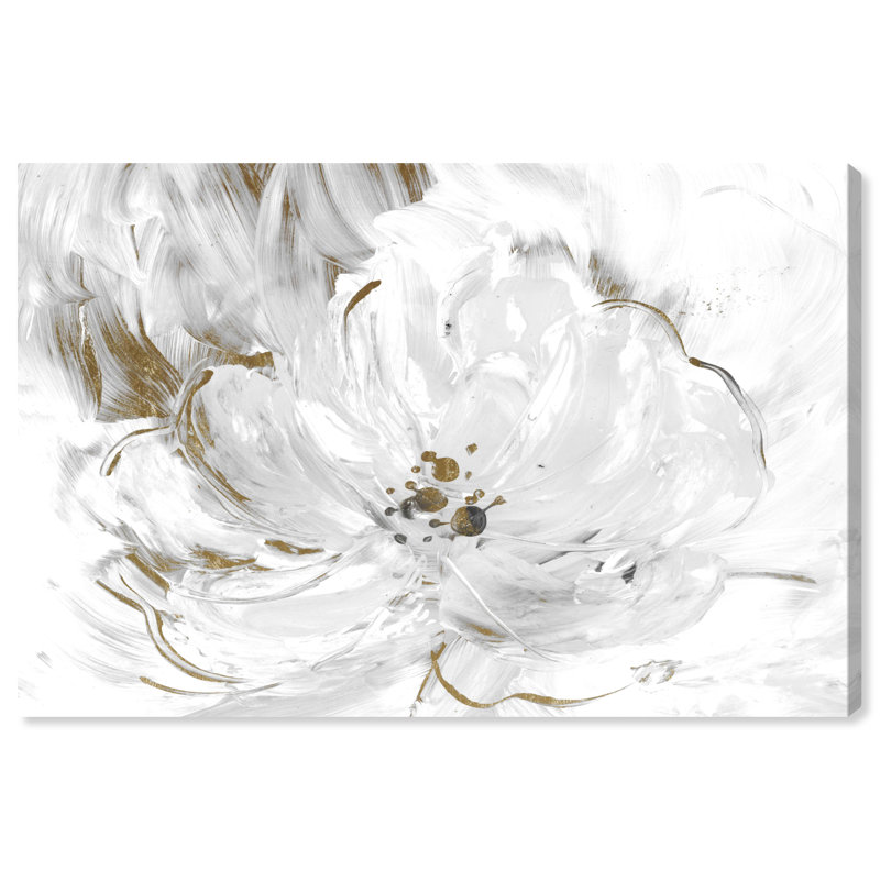 « camelia matin », peinture sur toile, H 36 po x l 54 po, Toile tendue